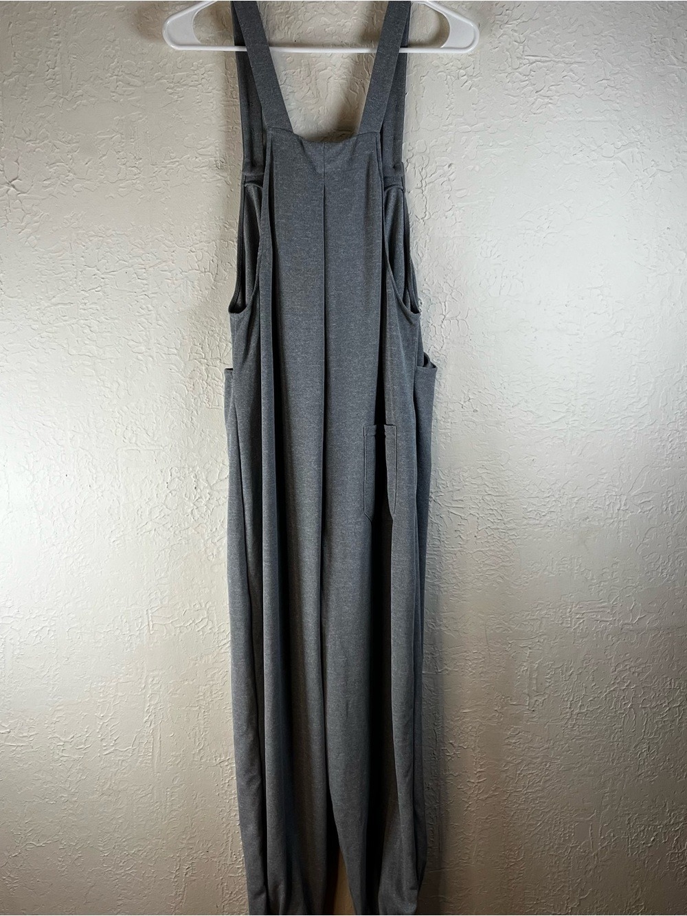 Halara Pockets Waffle Casual Jogger Overalls in Waffle Gray - Picture 11 of 14